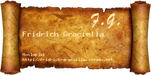Fridrich Graciella névjegykártya